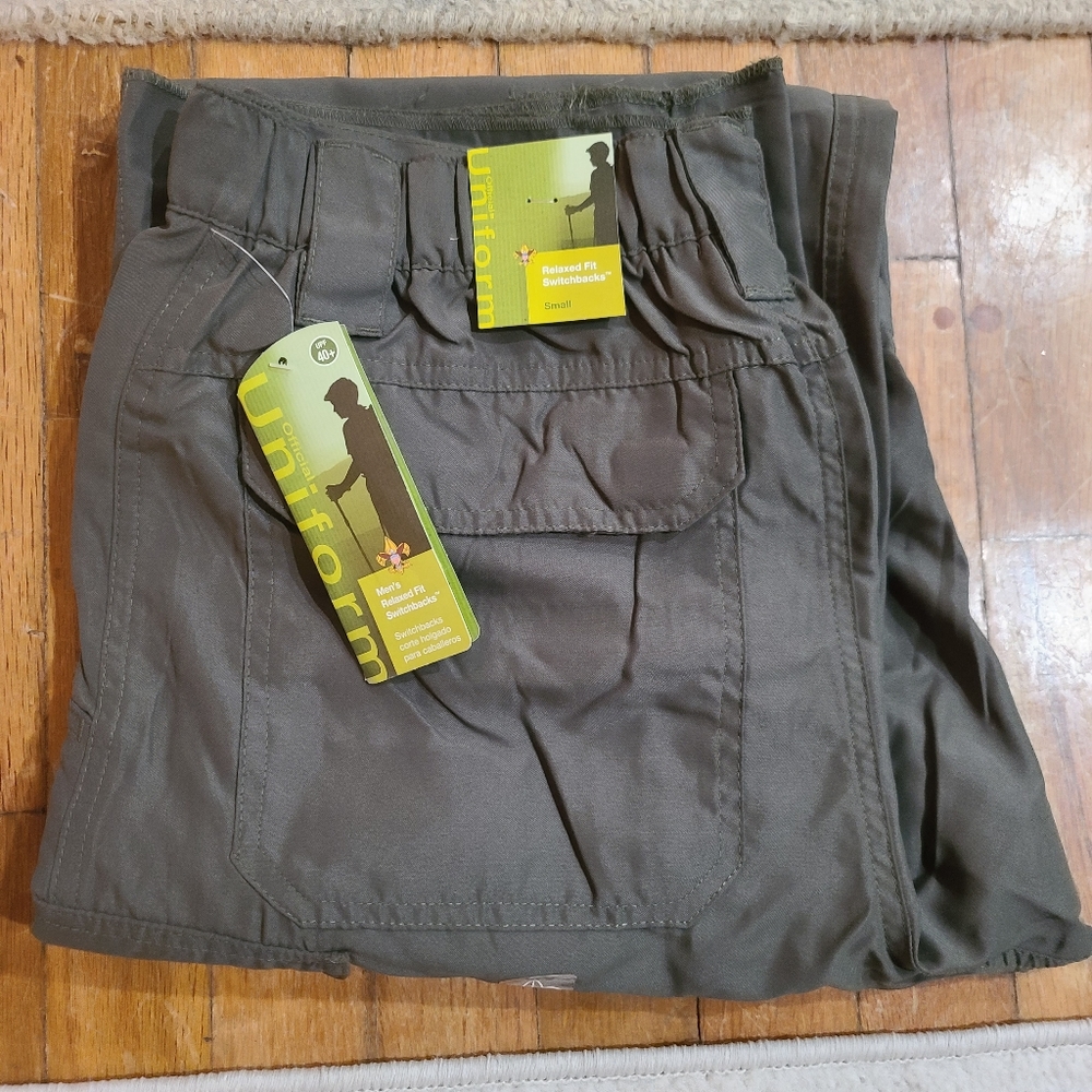 Boy scout of america green switchbacks cargo pants